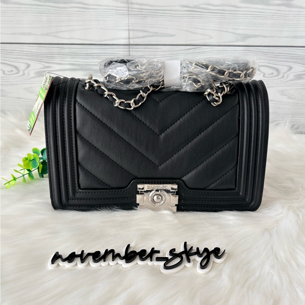 Badgley Mischka Quilted Black Crossbody